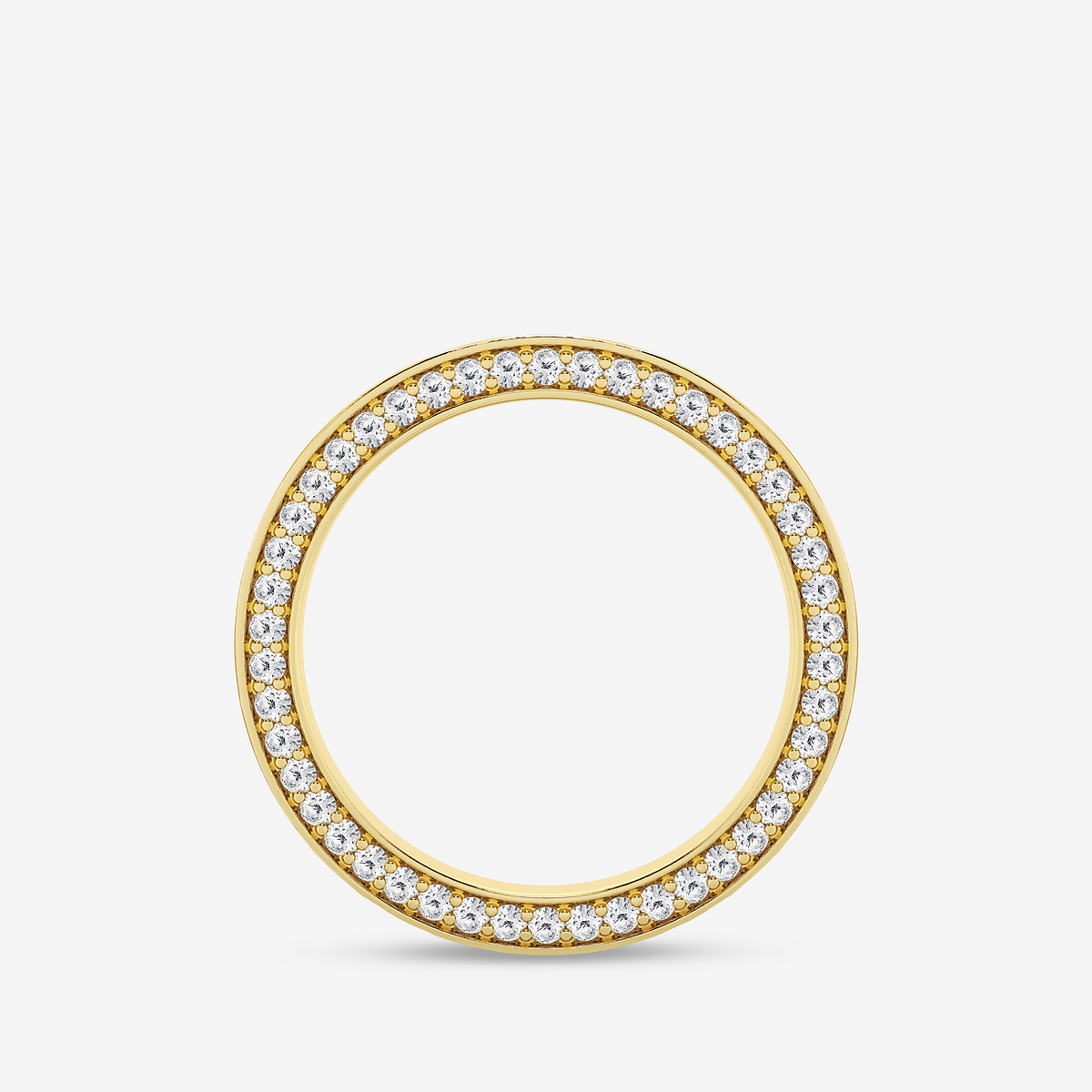 Additional Image 1 for  7/8 ctw Round Lab Grown Diamond 4mm Sandblast Finish Flat Eternity Band